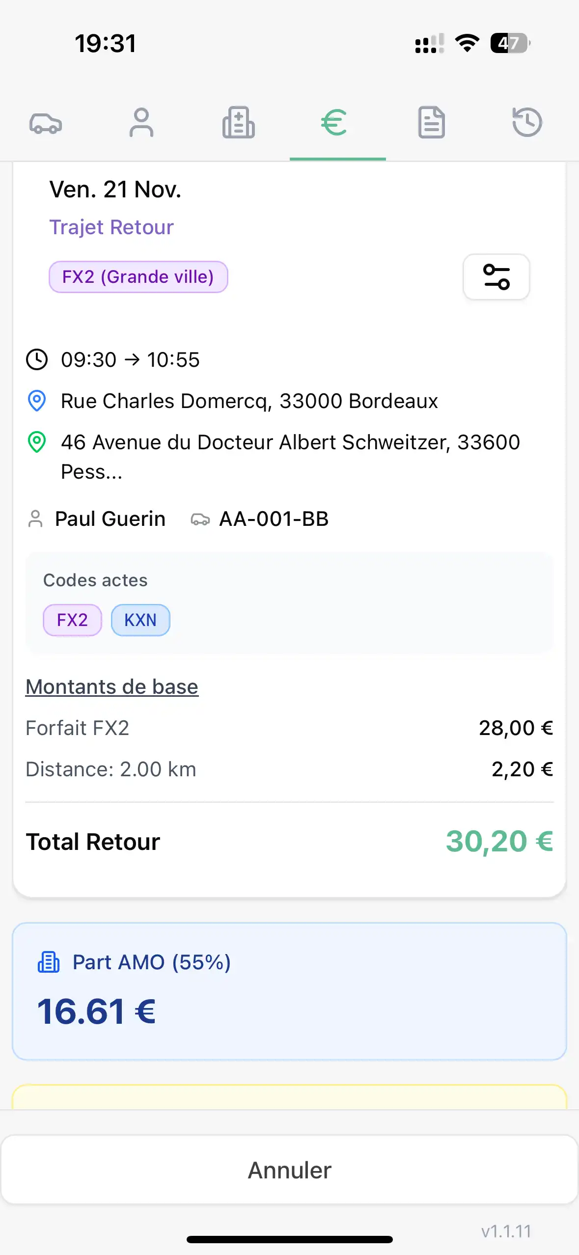 Gestion des factures